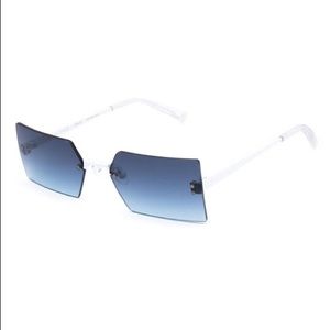 Rimless Square Metal Sunglasses
